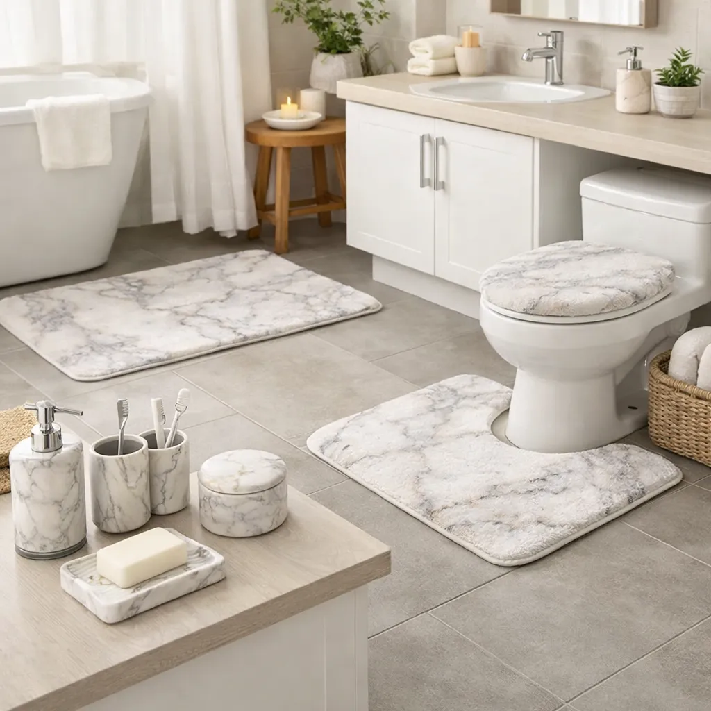 Accessoires et Tapis de Salle de Bain en Tunisie – Confort & Élégance
