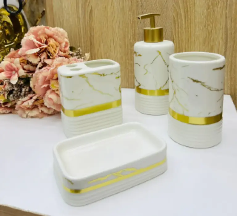 Set Accessoires Salle de Bain 4 Pièces A2