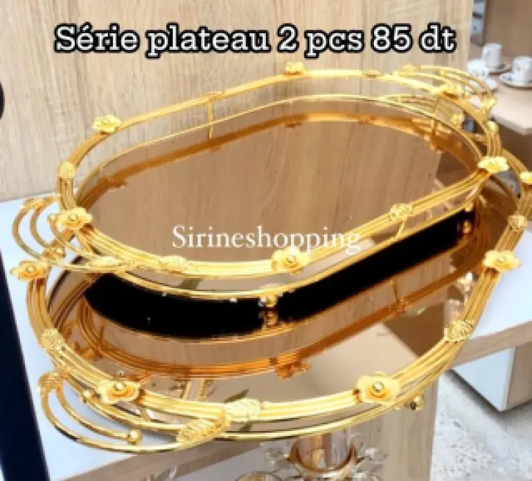 Plateau Ovale Décoratif Forme Fleur – Art de Table Élégant