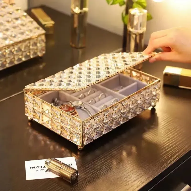 Boîte à bijoux en cristal