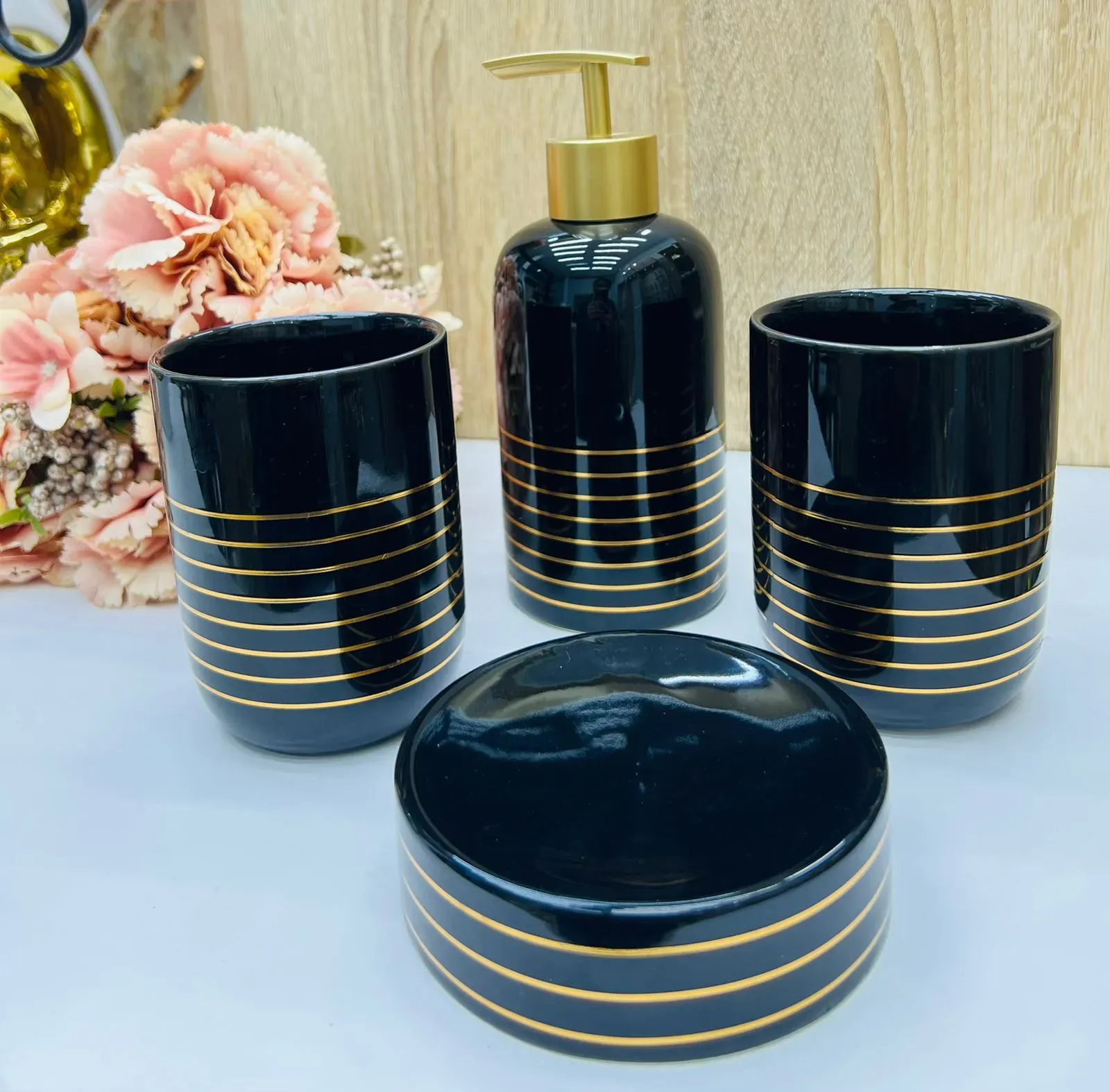 Set A1 Céramique Anti-Calcaire Salle de Bain 4 Pièces tunisie