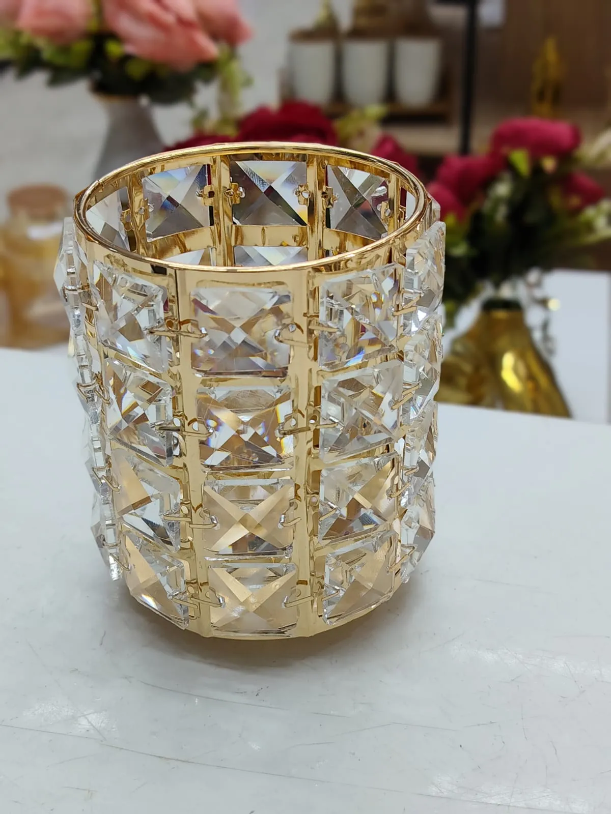 Porte-Pinceau Maquillage Métal Design – Organiseur Beauté Élégant - image 5