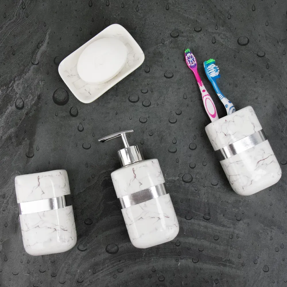 Set Accessoires Salle de Bain 4 Pièces A3 - image 5