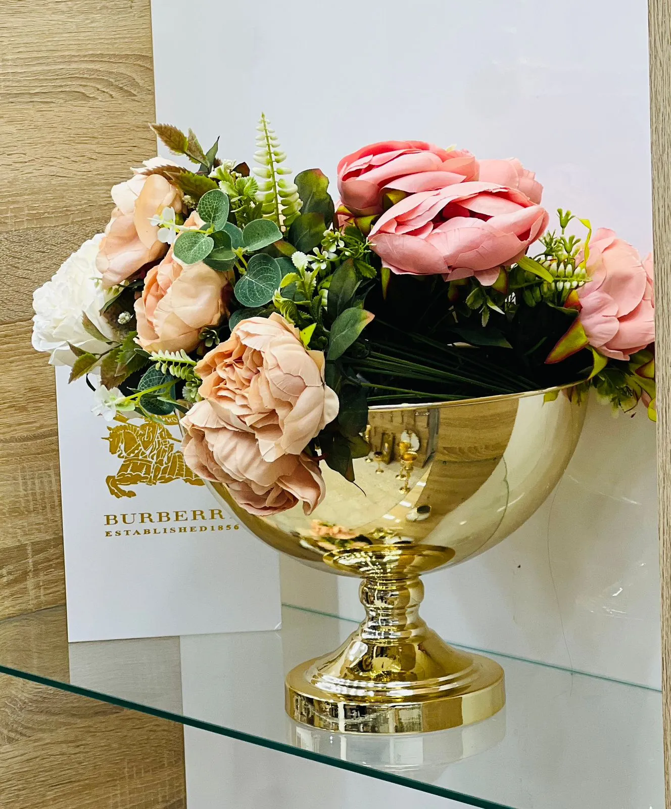 Vase Bol Coupe Dorée Grand Modèle - image 2