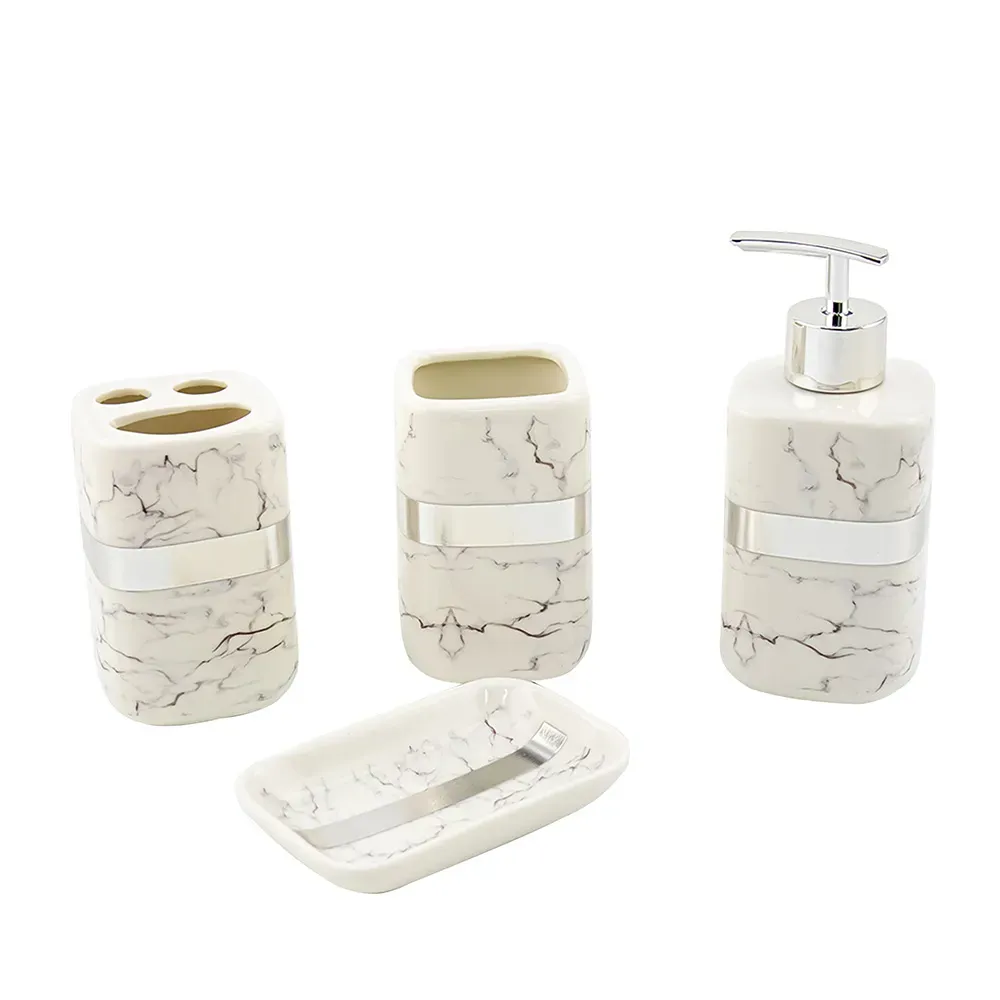 Set Accessoires Salle de Bain 4 Pièces A3 - image 2